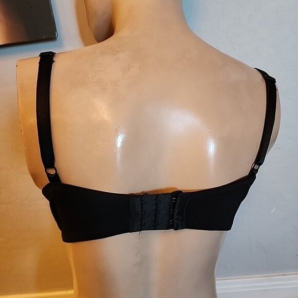 Maidenform Bra 40C Black Underwire Lined - Picture 2 of 4